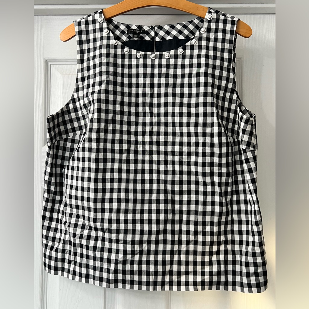 Talbots Gingham Blouse